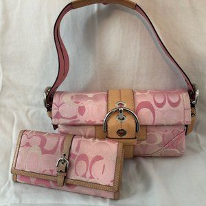 Pink Coach Signature Purse